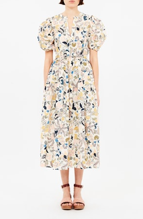 Adriana Short Sleeve Midi Dress-Dresses-Ulla Johnson-Debs Boutique